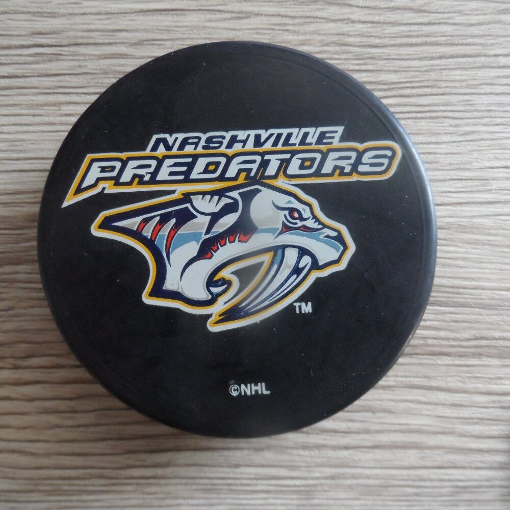 NHL Nashville Predators Hockey Puck
